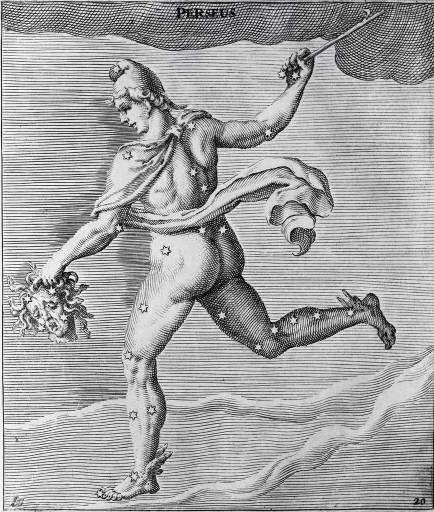 Detail of Engraving Of Constellation Perseus by Anonymous