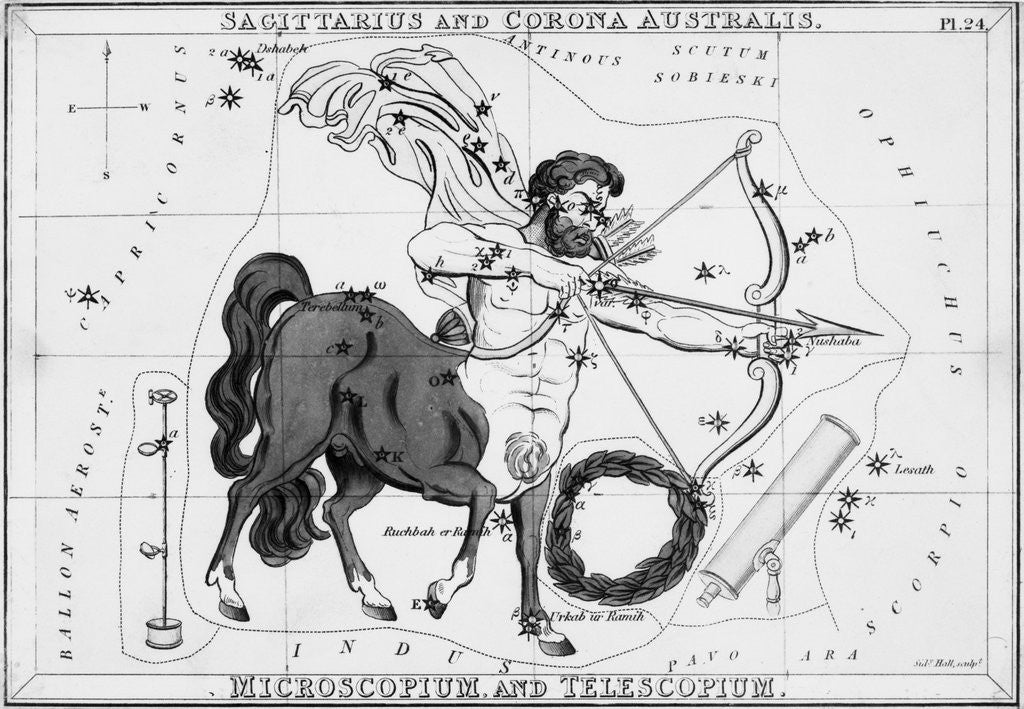 Detail of Sagittarius & Other Constellations by Anonymous