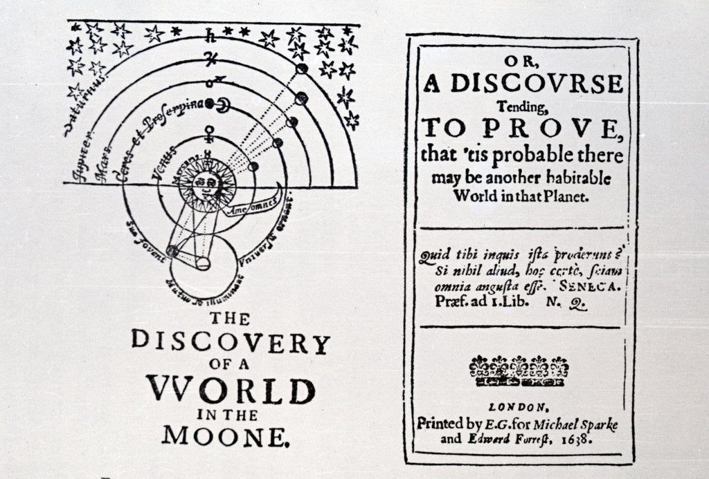 Detail of Title Page W/Woodcut Of Planets & Sun by Anonymous