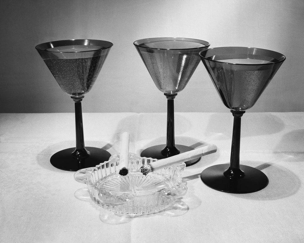 Detail of Martinis and Cigarettes by Anonymous