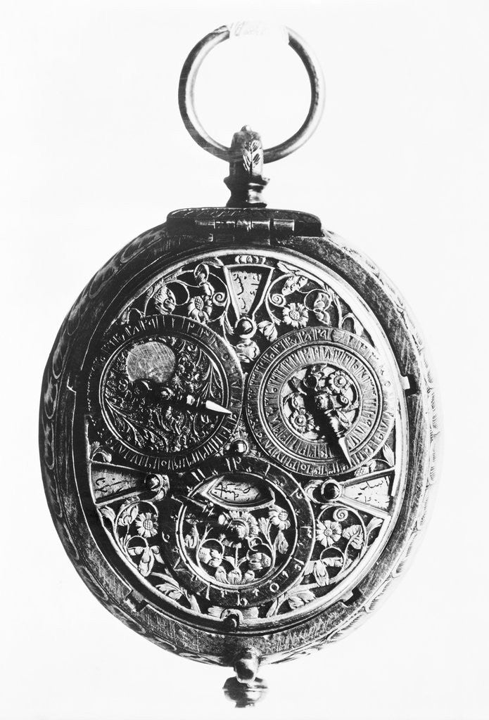 Detail of 17th-Century German Calendar Watch by Anonymous