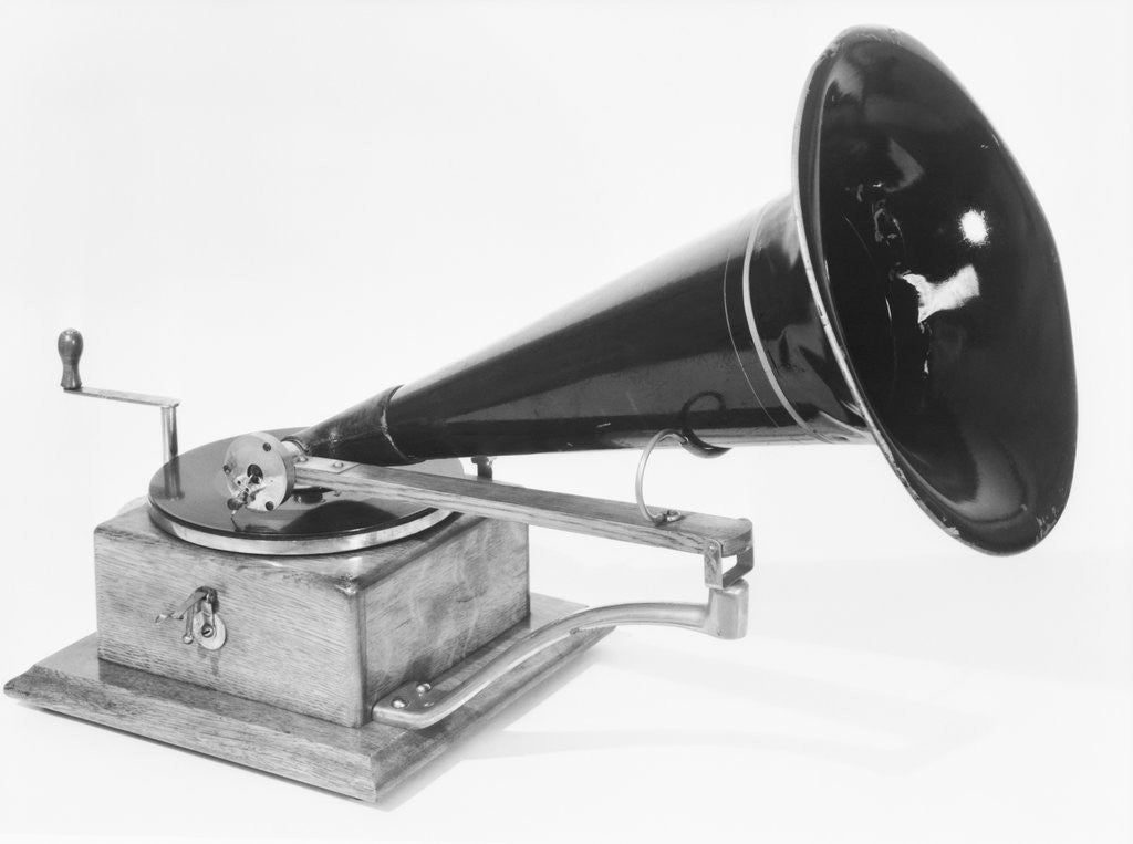 Detail of HMV Gramophone by Corbis