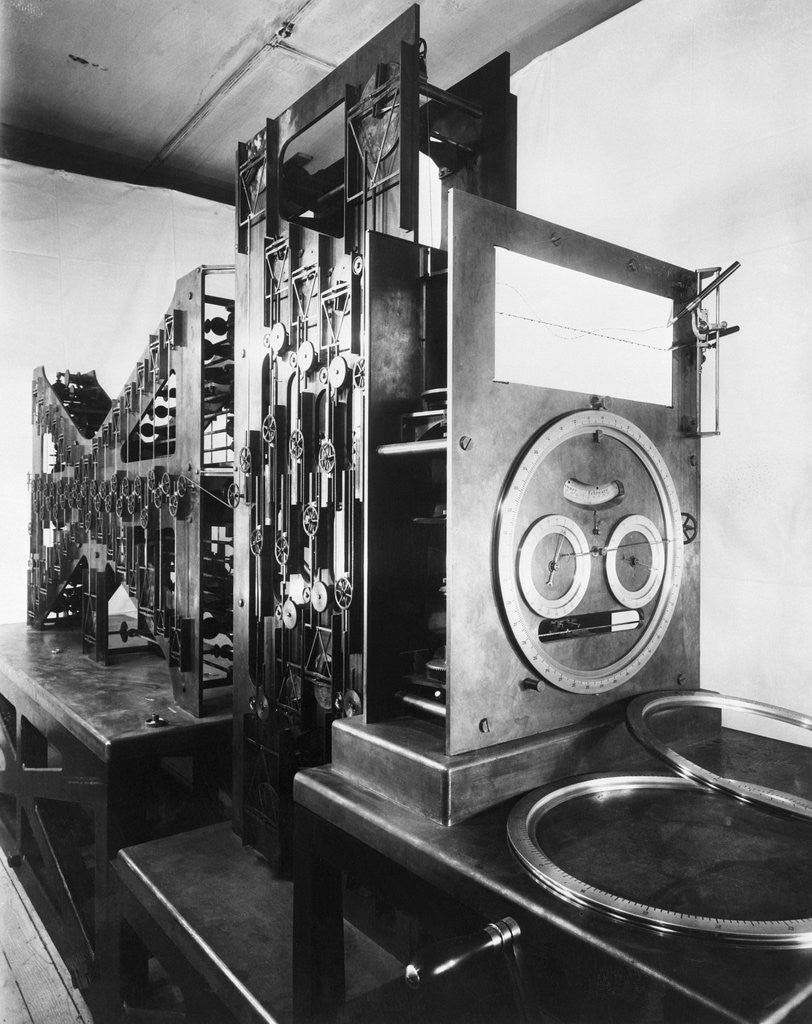 Detail of Calculating Machine for Predicting Tides by Anonymous