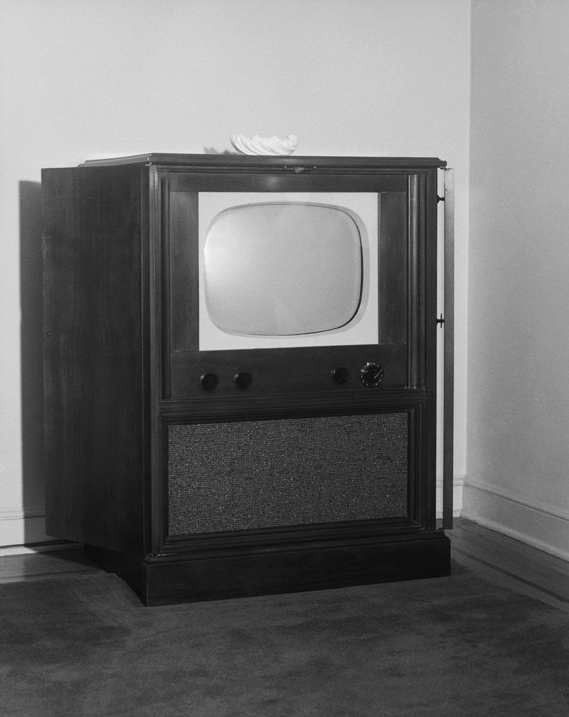 Detail of Classic Console Television by Corbis