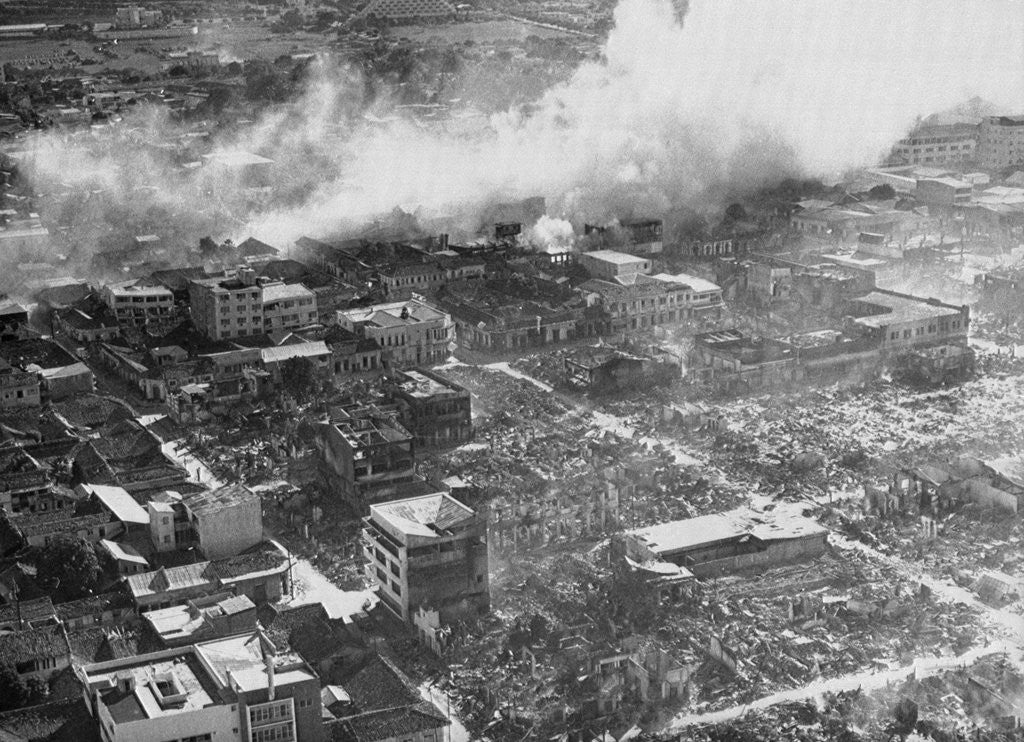 Detail of Aerial View of Earthquake Damage by Corbis