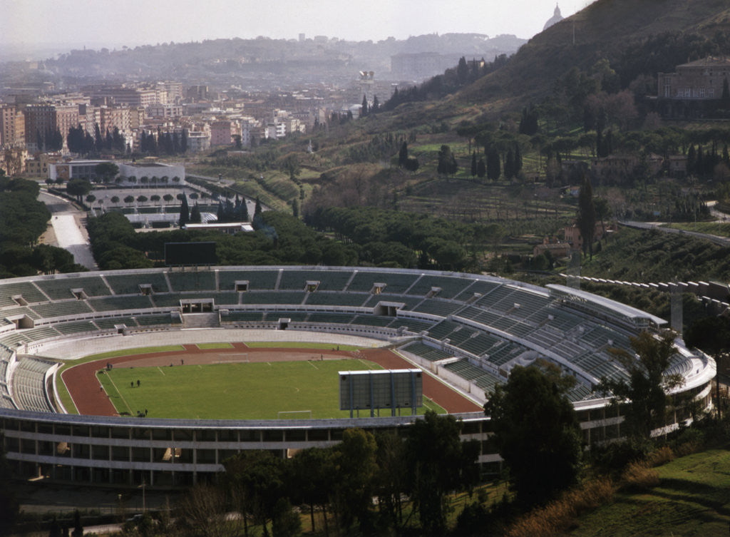 Detail of Aerial View Of Olympic Stadium by Anonymous