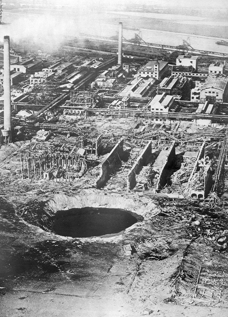 Detail of Aerial Of Crater Formed By Explosion by Corbis