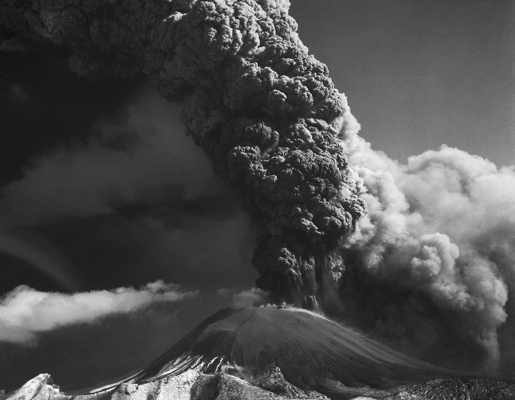 Detail of Aerial Of Mt. Vesuvius Erupting by Anonymous
