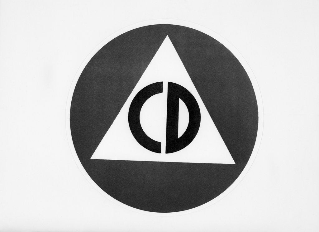 Detail of Civil Defense Logo - Encircled Triangle by Corbis