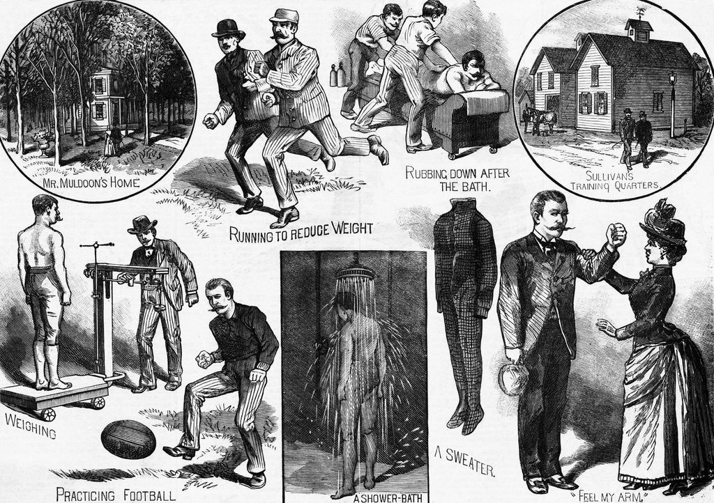Detail of Illus.;John Sullivan In Training Shots by Anonymous