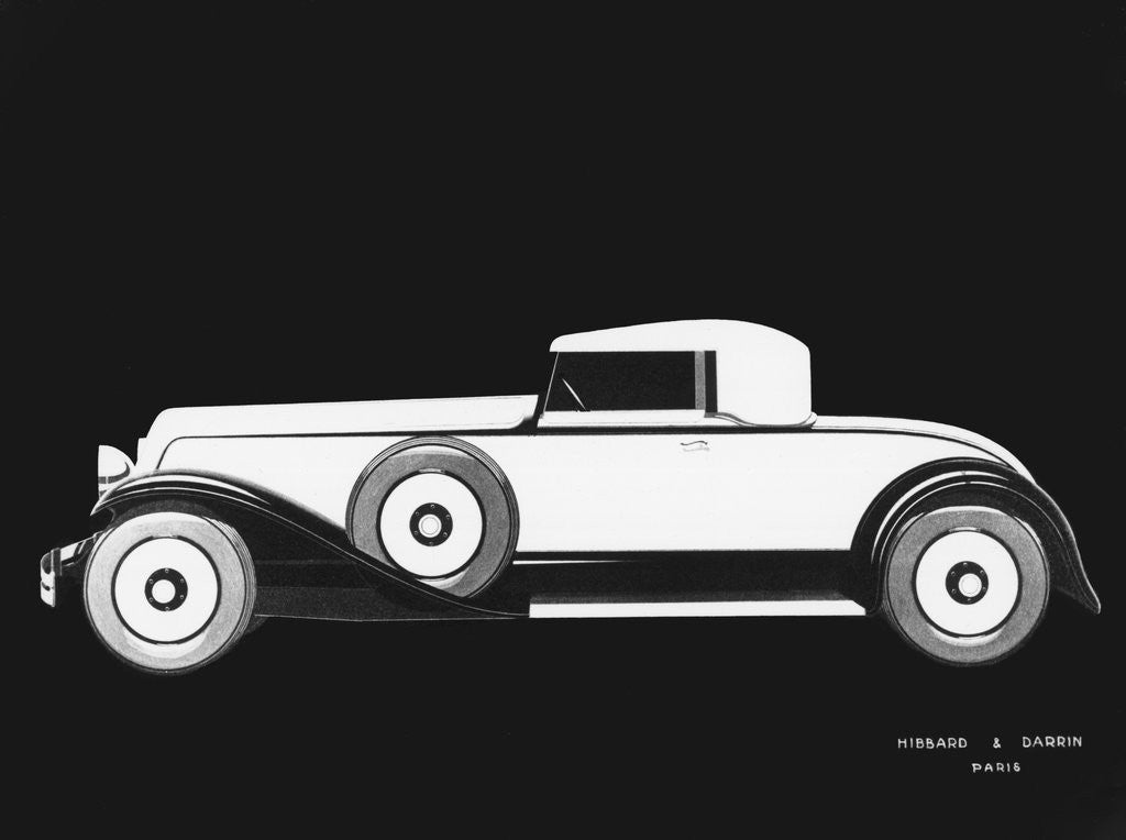 Detail of Illustration of 1929 Renault Reinastella by Anonymous