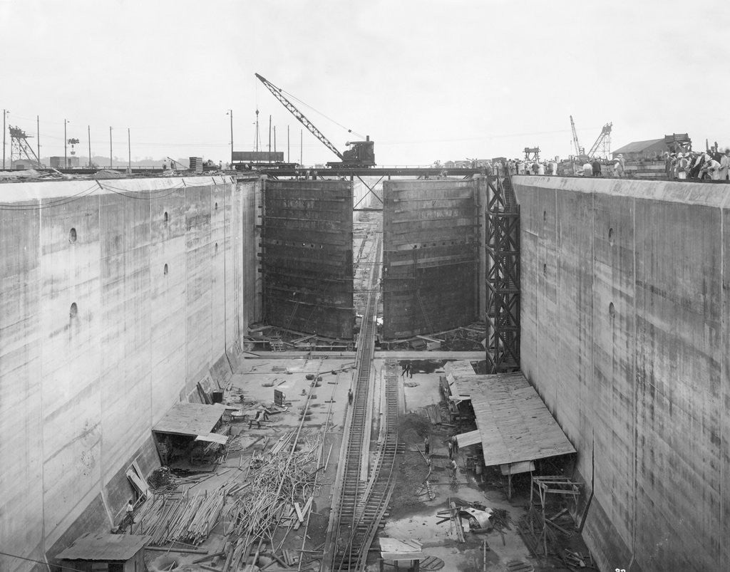 Detail of Construction on the Panama Canal by Anonymous