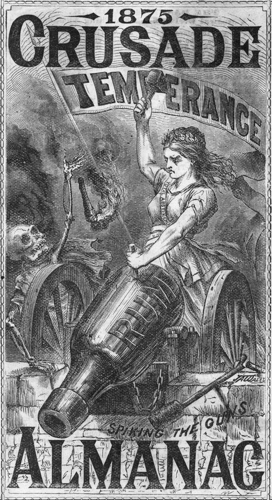 Detail of Temperance Crusade Almanac, 1875 by Anonymous