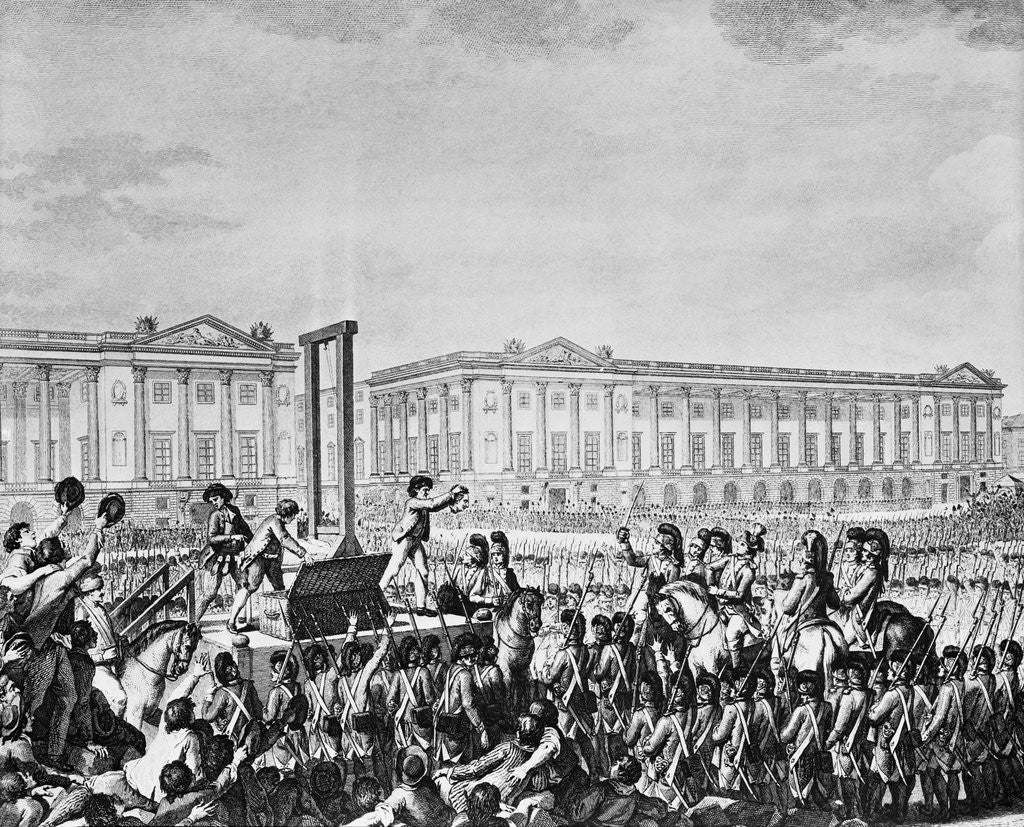 Detail of Illustration Depicting the Execution of King Louis XVI by Anonymous