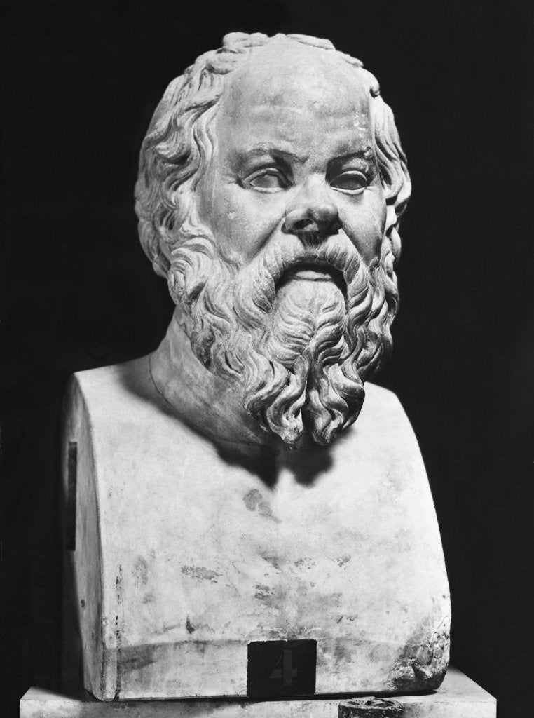 Detail of Bust Of Socrates by Anonymous