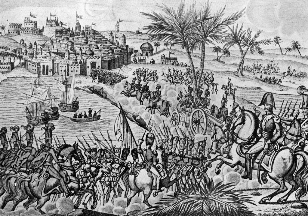 Detail of Illus. French Forces Enter Algiers by Anonymous