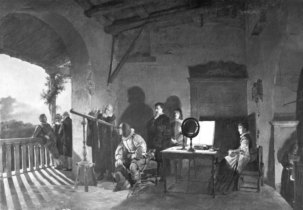 Detail of Milton In Galileo's Observatory by Anonymous