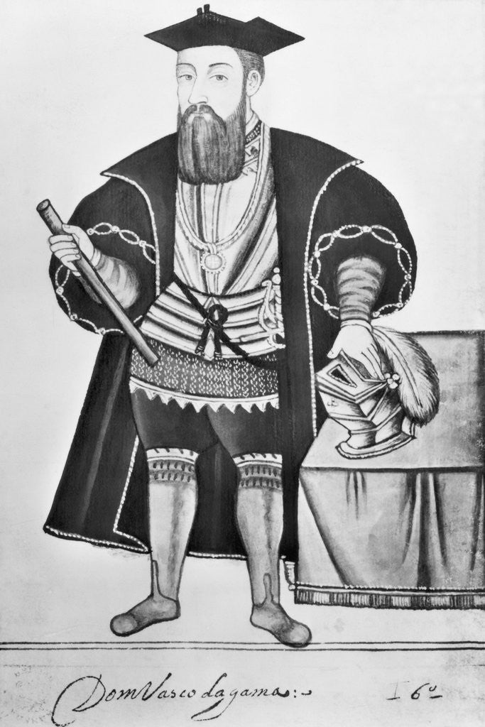Detail of Illustration Of Vasco Da Gama by Anonymous