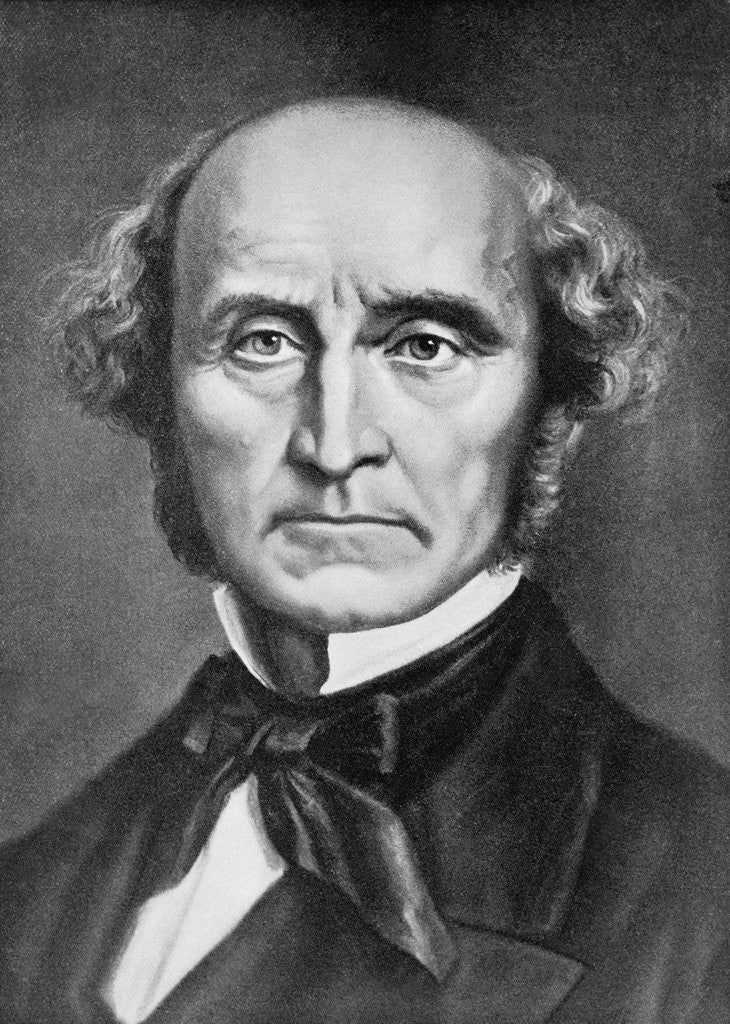 Detail of Portrait John Stuart Mill by Anonymous