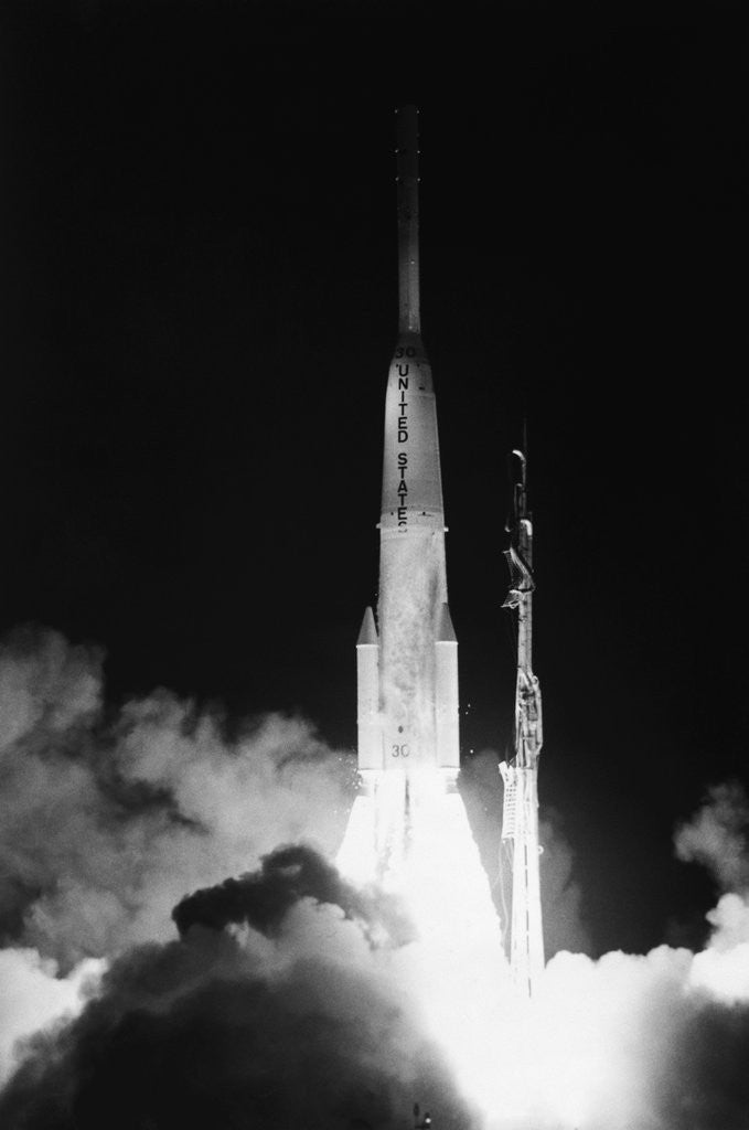 Detail of Delta Rocket Launching from Cape Kennedy by Anonymous