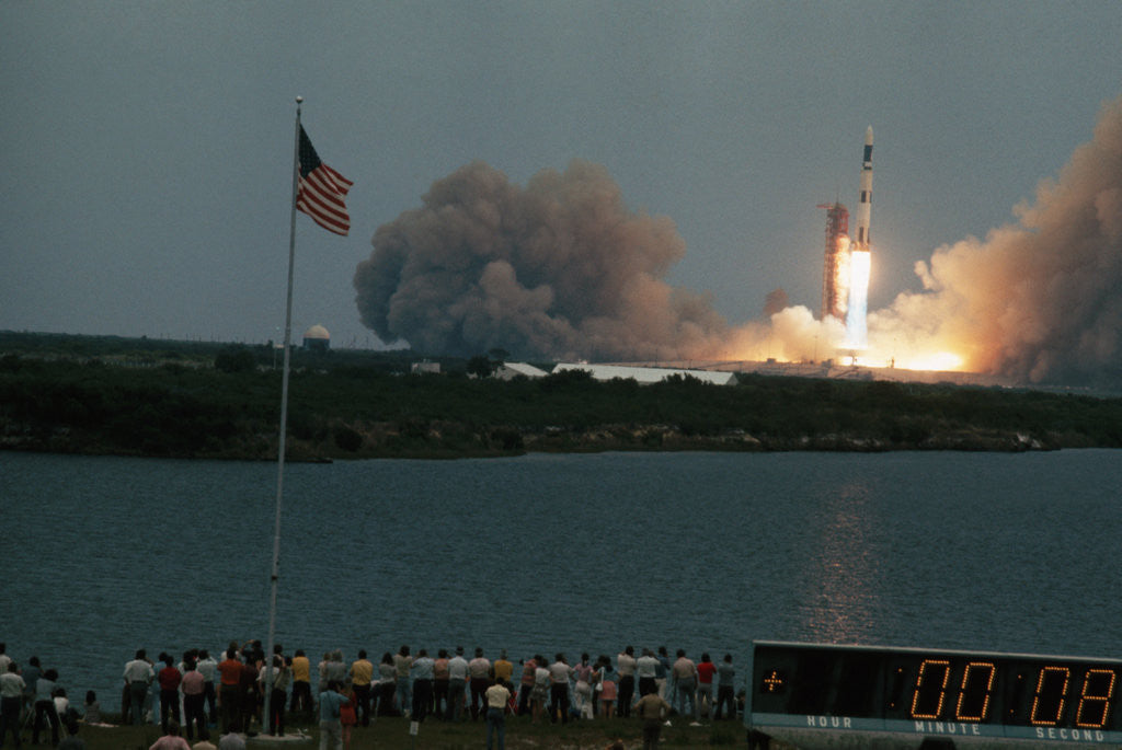 Detail of General View of Skylab I Blast-Off by Anonymous