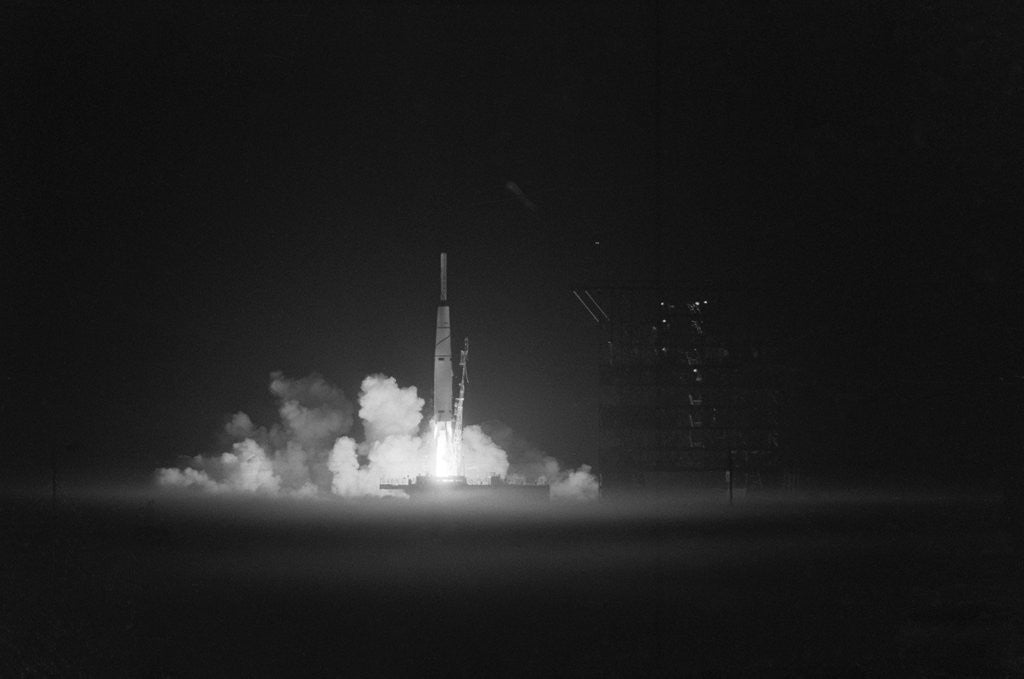 Detail of Launch Of Pioneer @Night by Anonymous