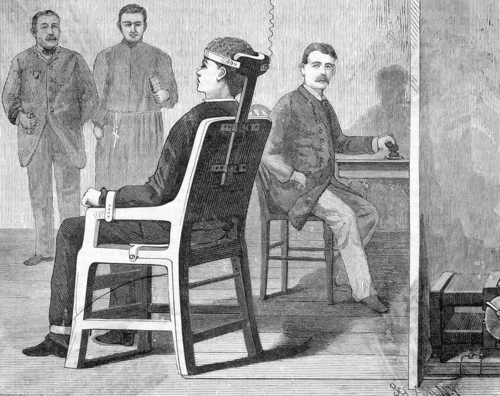 Detail of Illustration Of Early Electrocution by Anonymous