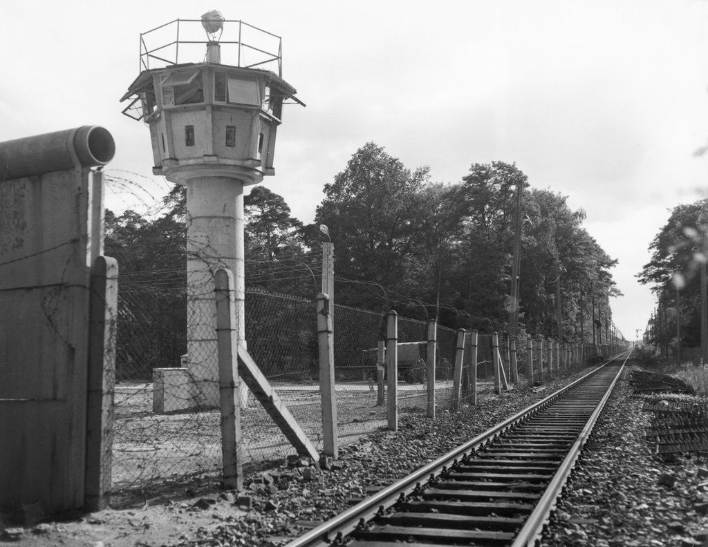 Detail of View Of East German Guard Tower & Rr by Anonymous