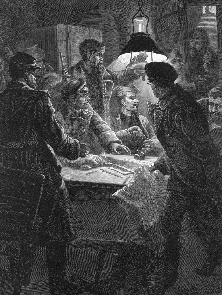 Detail of Russian Nihilist Conspirators/Engraving by Anonymous