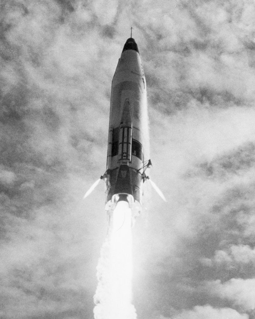 Detail of Missile Atlas Leaves Launch Pad by Anonymous