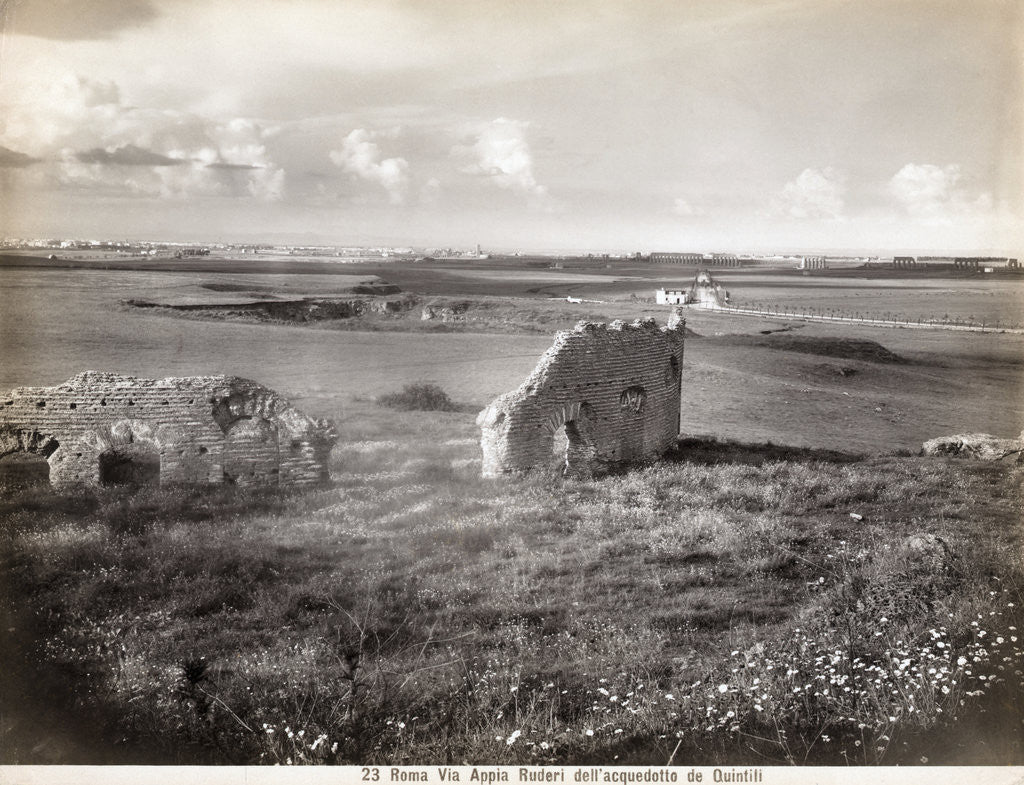 Detail of General View Roman Ruins in Countryside by Anonymous