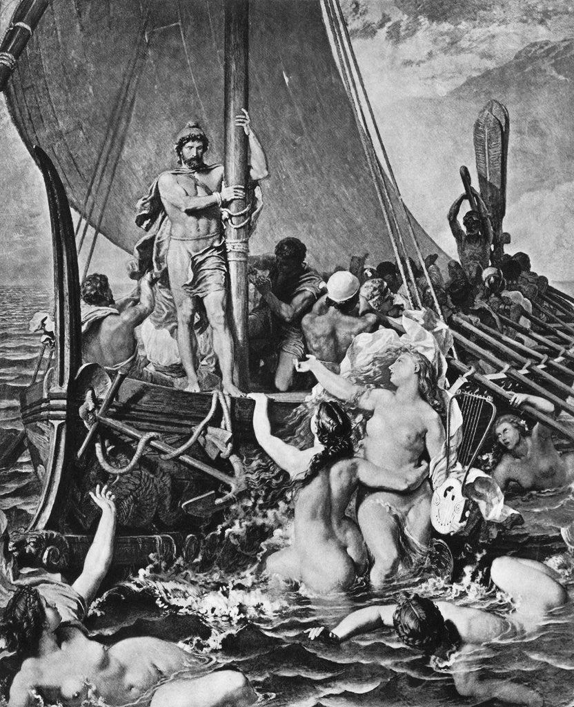 Detail of Illus. of Ulysses Resisting the Sirens by Anonymous
