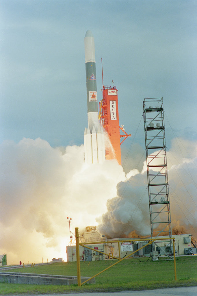 Detail of Delta Rocket at Liftoff by Anonymous