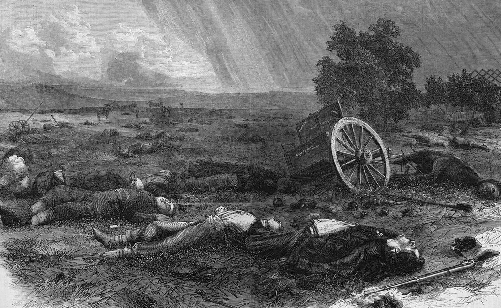 Detail of Bodies Lying on Civil War Battlefield by Anonymous