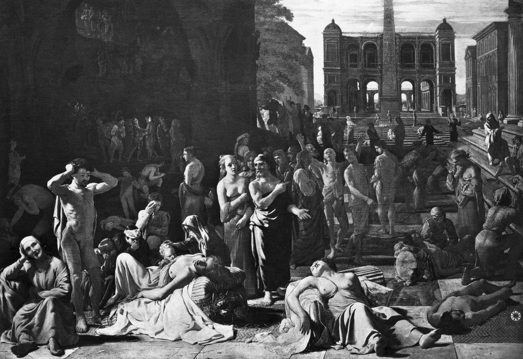 Detail of Athenian Plague by Nicolas Poussin
