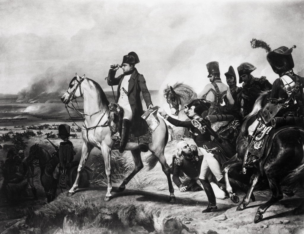 Detail of Napoleon with Soldiers on Battlefield by Anonymous
