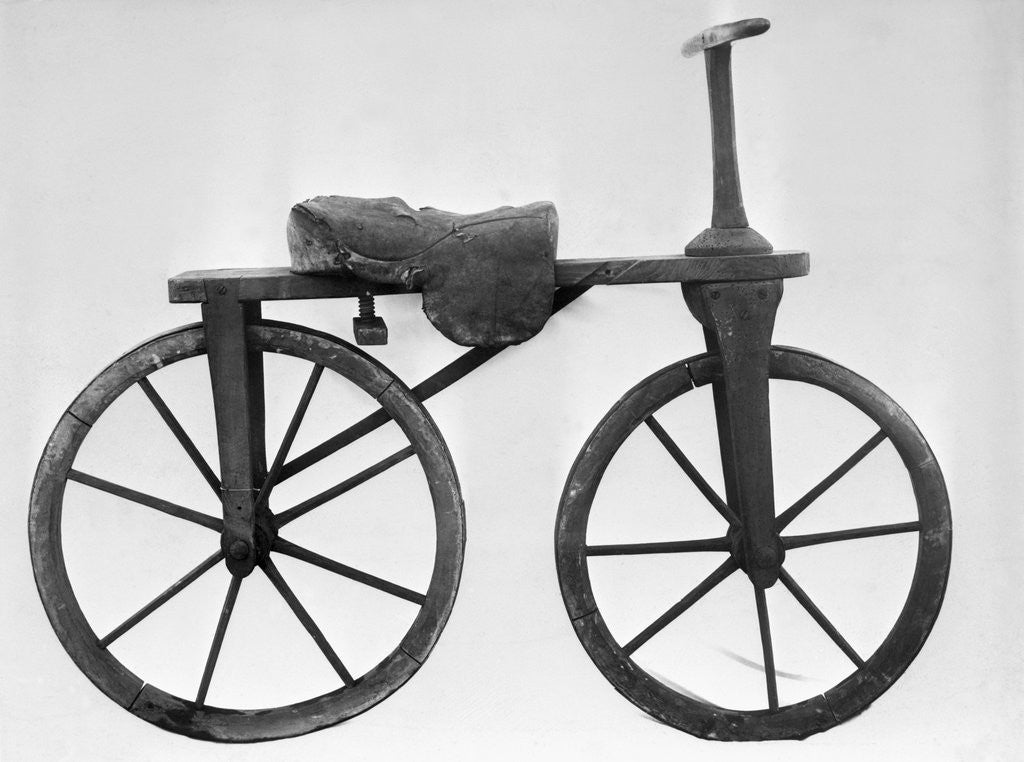 Detail of Early Bicycle by Corbis