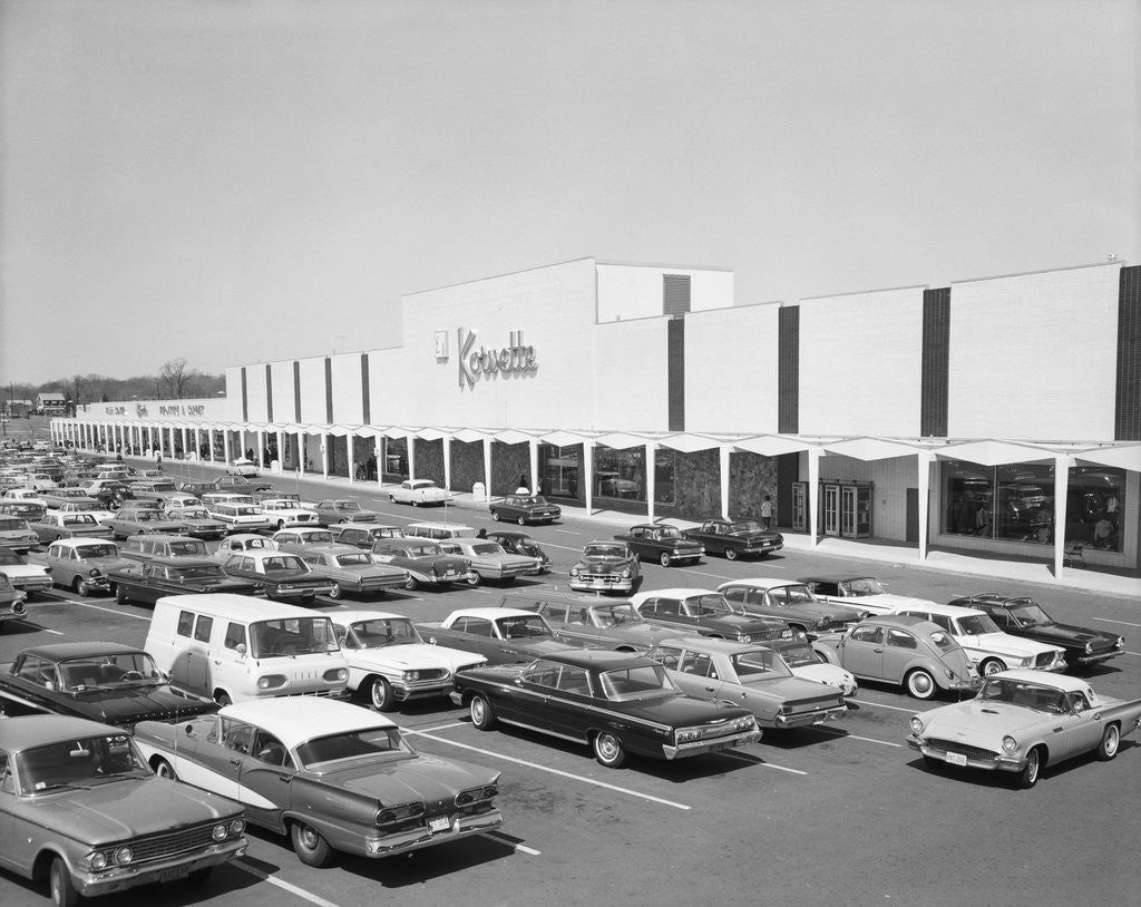 Detail of Parking Lot of Korvette Shopping Center by Anonymous