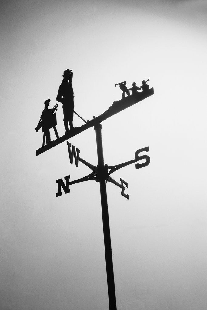 Detail of Golfer And Caddy Weather Vane by Corbis