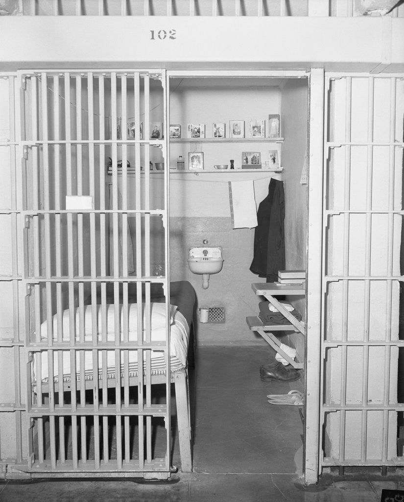 Detail of Confinement Cell at Alcatraz by Corbis
