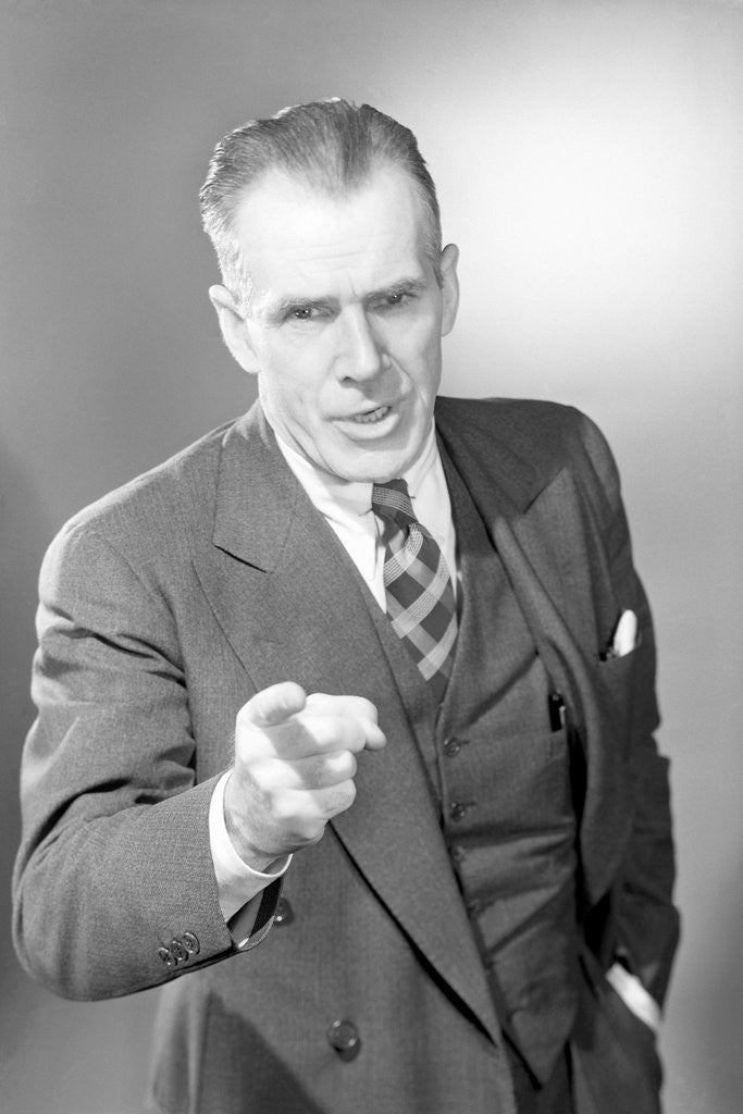 Detail of Businessman Pointing by Corbis