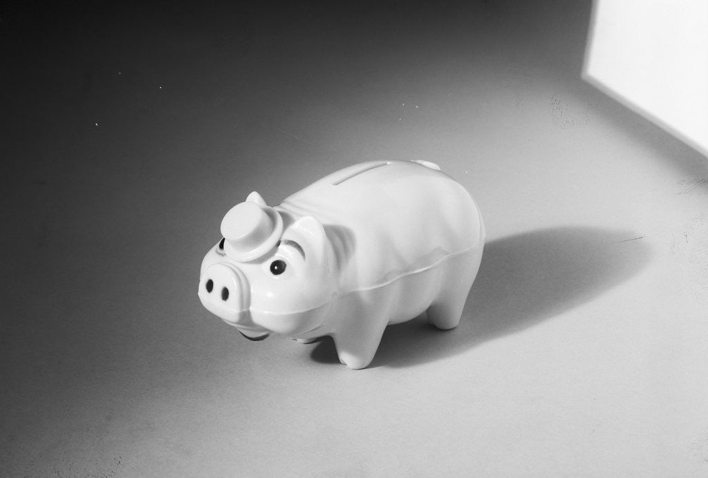 Detail of Close-Up of a Piggy Bank by Anonymous