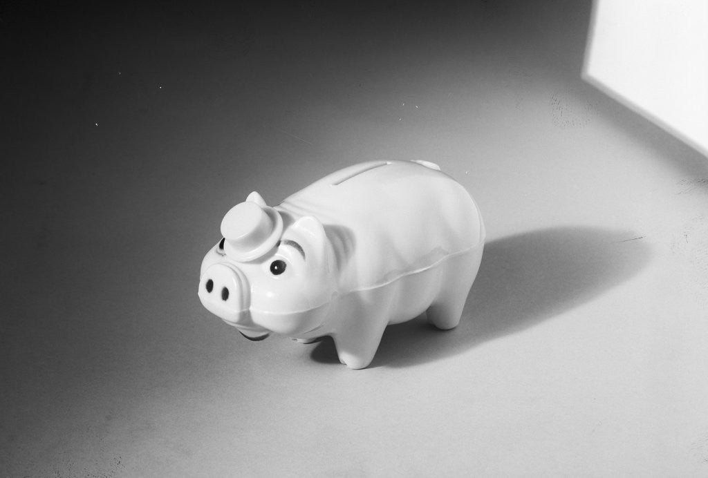 Detail of Close-Up of a Piggy Bank by Corbis