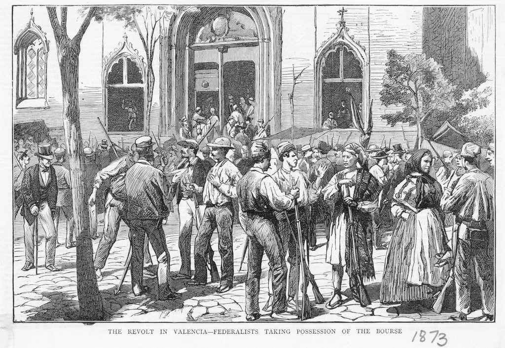 Detail of Federalists Take Possession of Bourse by Anonymous