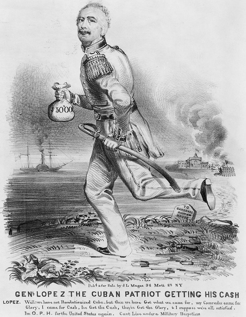 Detail of Political Cartoon-Spanish American War by Anonymous
