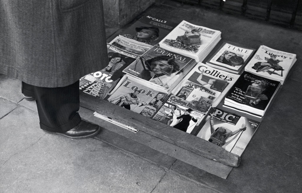 Detail of Display Of Leading Journals Of The 30S by Corbis
