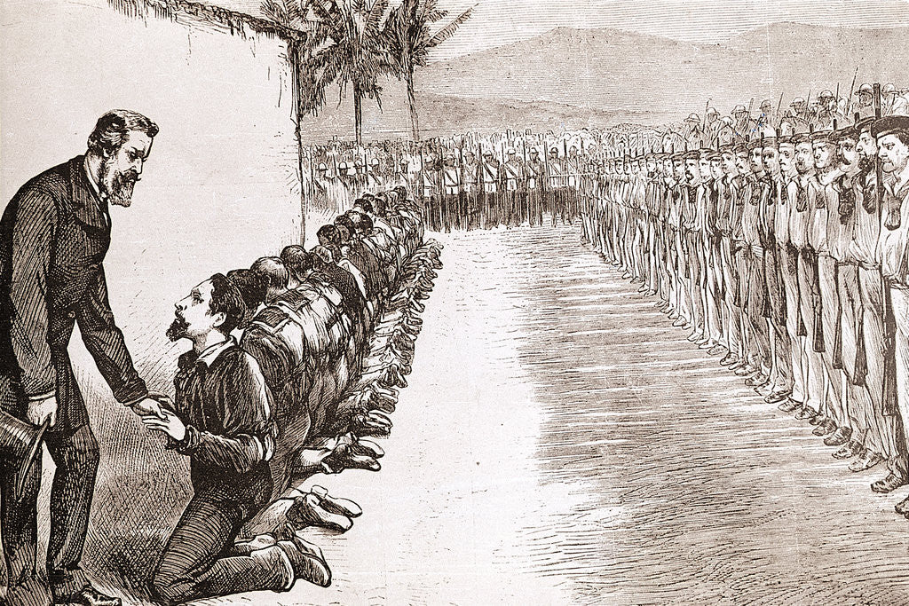 Detail of Illustration Of Virginius Crew Execution by Corbis