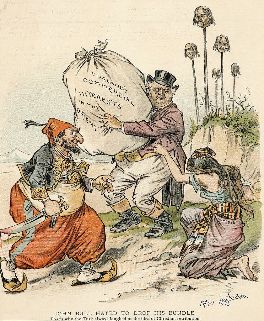 Detail of Englishman Makes Money As Turks Invade by Anonymous