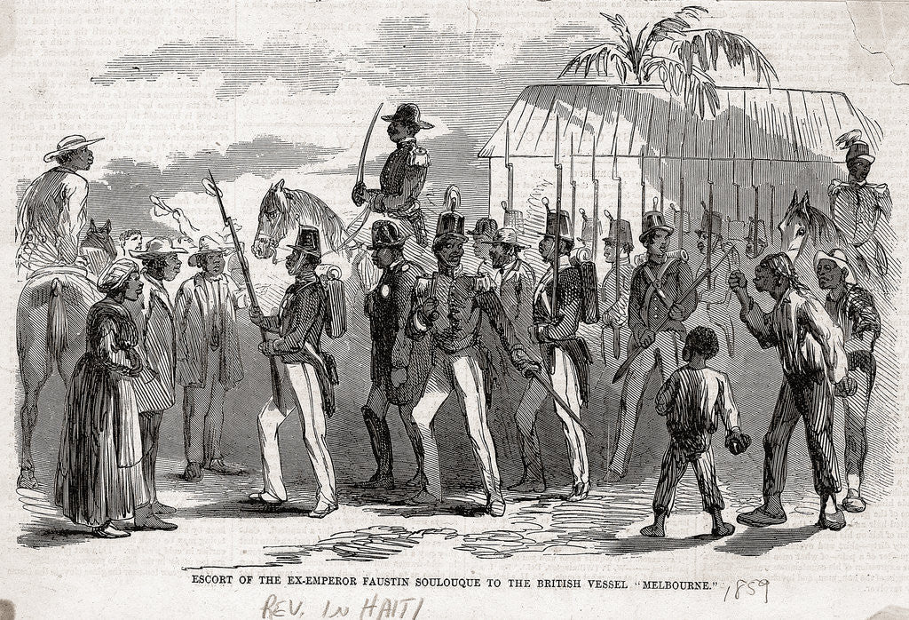 Detail of Illus/Emperor Faustin Escorted Thru Town by Anonymous