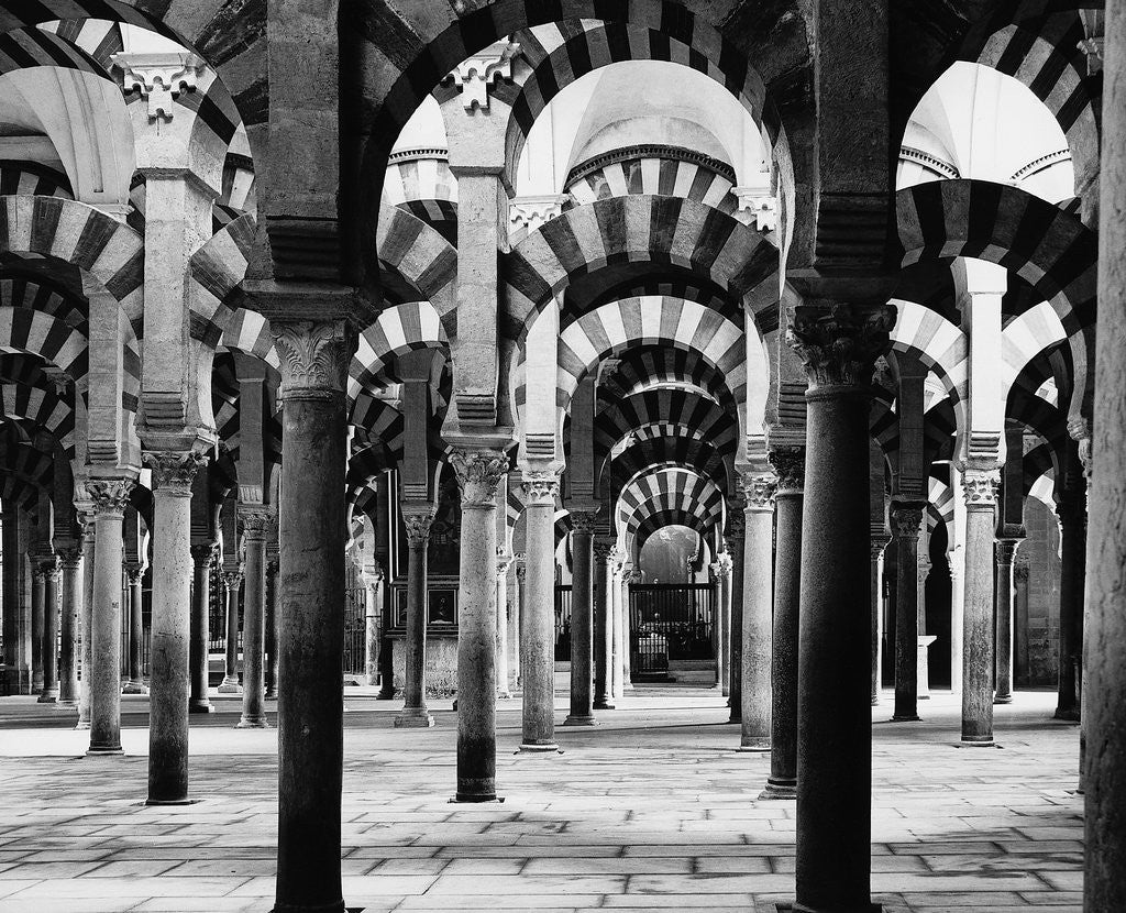 Detail of Interior of Mosque at Cordoba by Anonymous